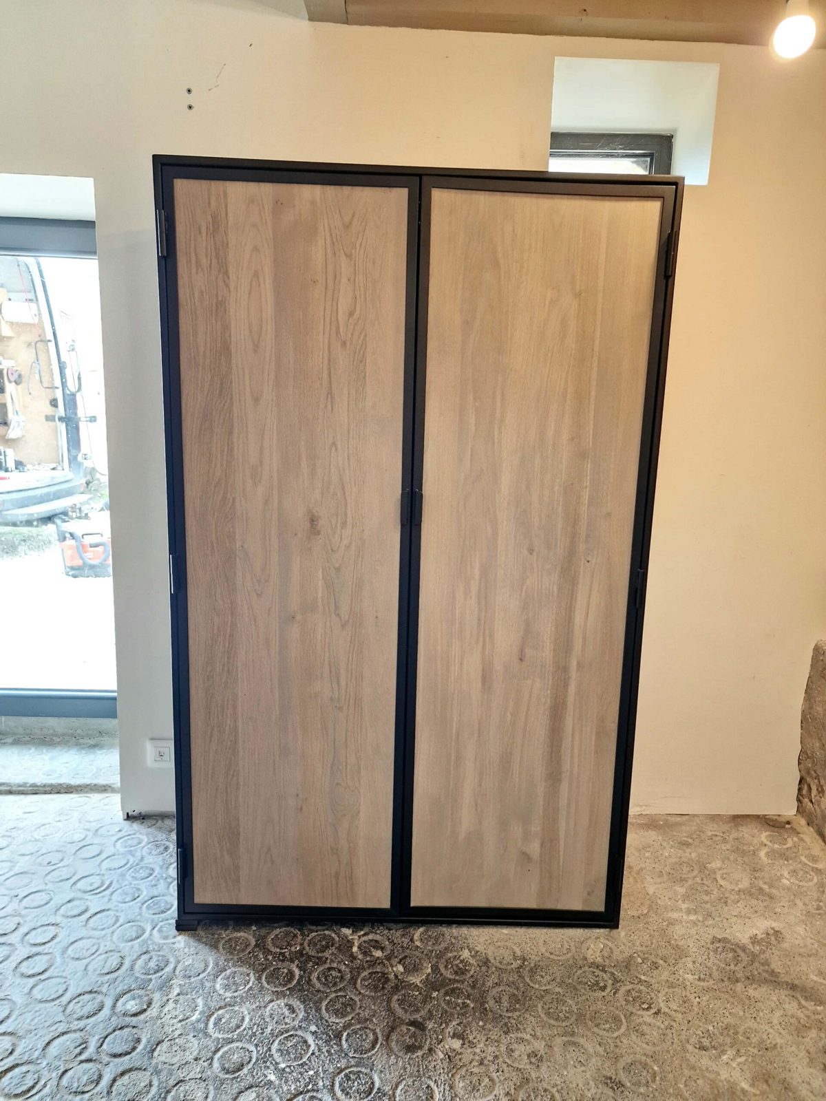 ARMOIRE Métal bois — gros meubles, C Design Mobilier