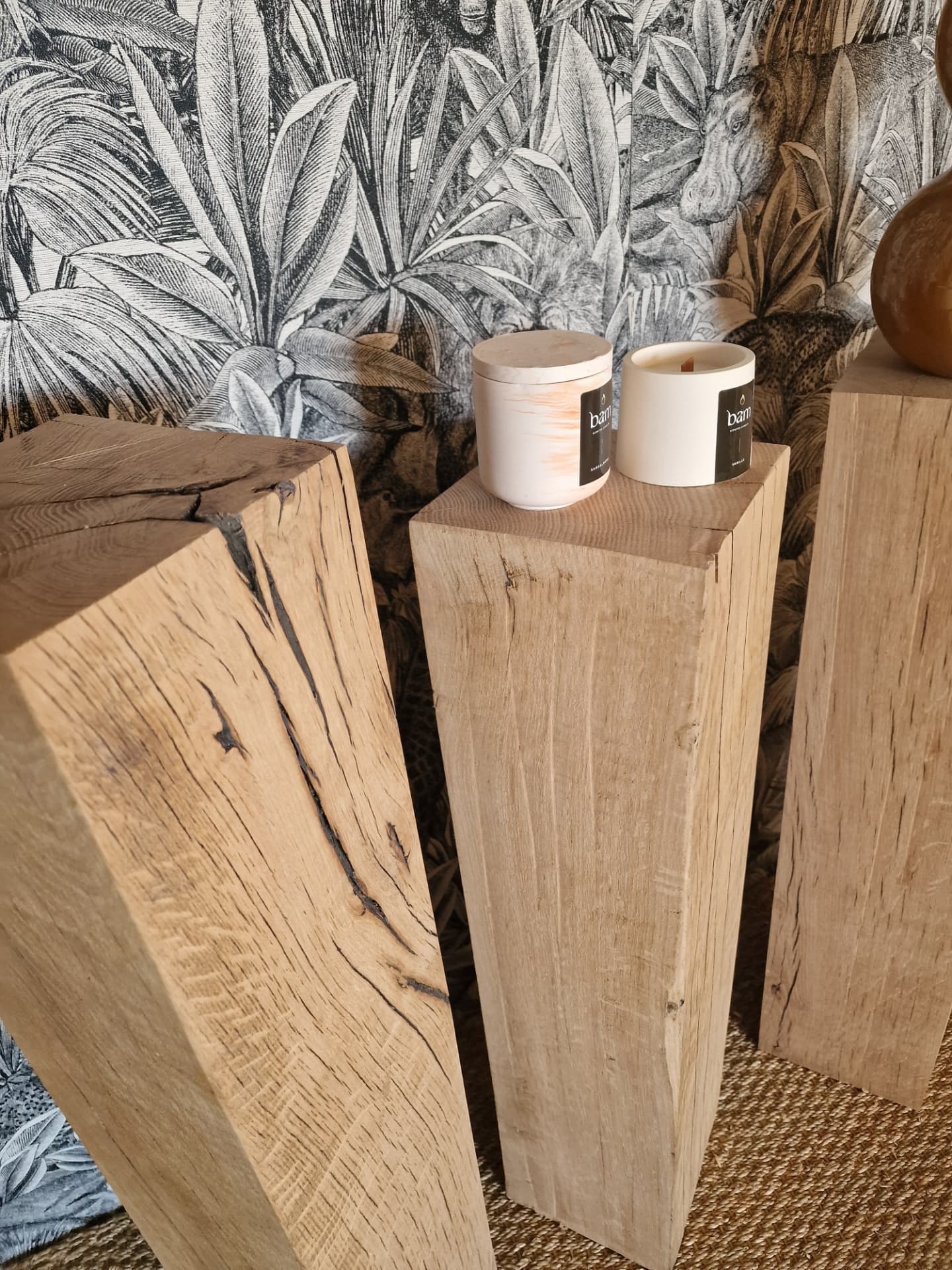 Sellette en chêne massif — meubles d'appoint, C Design Mobilier